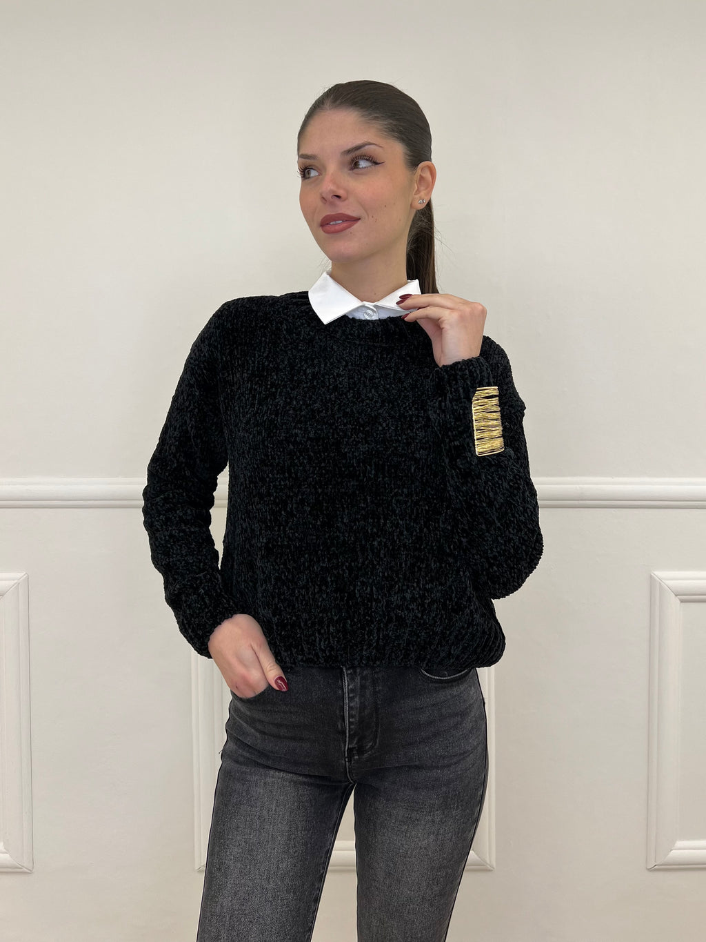 Maglia Ciniglia 2813 Nero