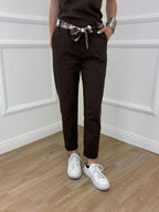 Pantalone Cotone Fusciacca 1508 Marrone