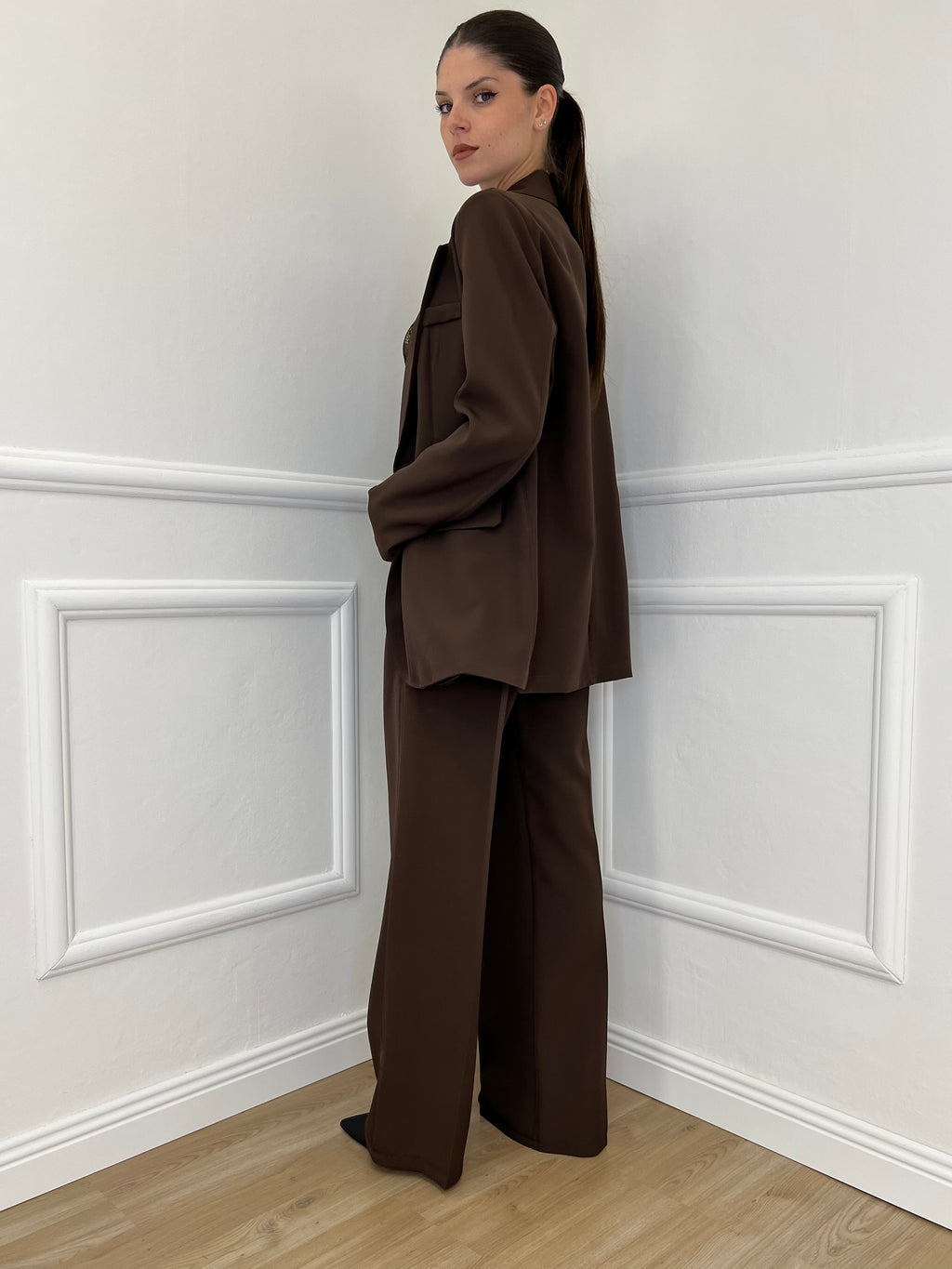 Pantalone a Palazzo 3715 Caffè - Bazar Abbigliamento