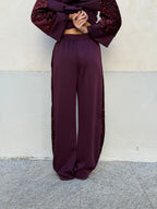 Tuta Inserti Paillettes L3110 Burgundy