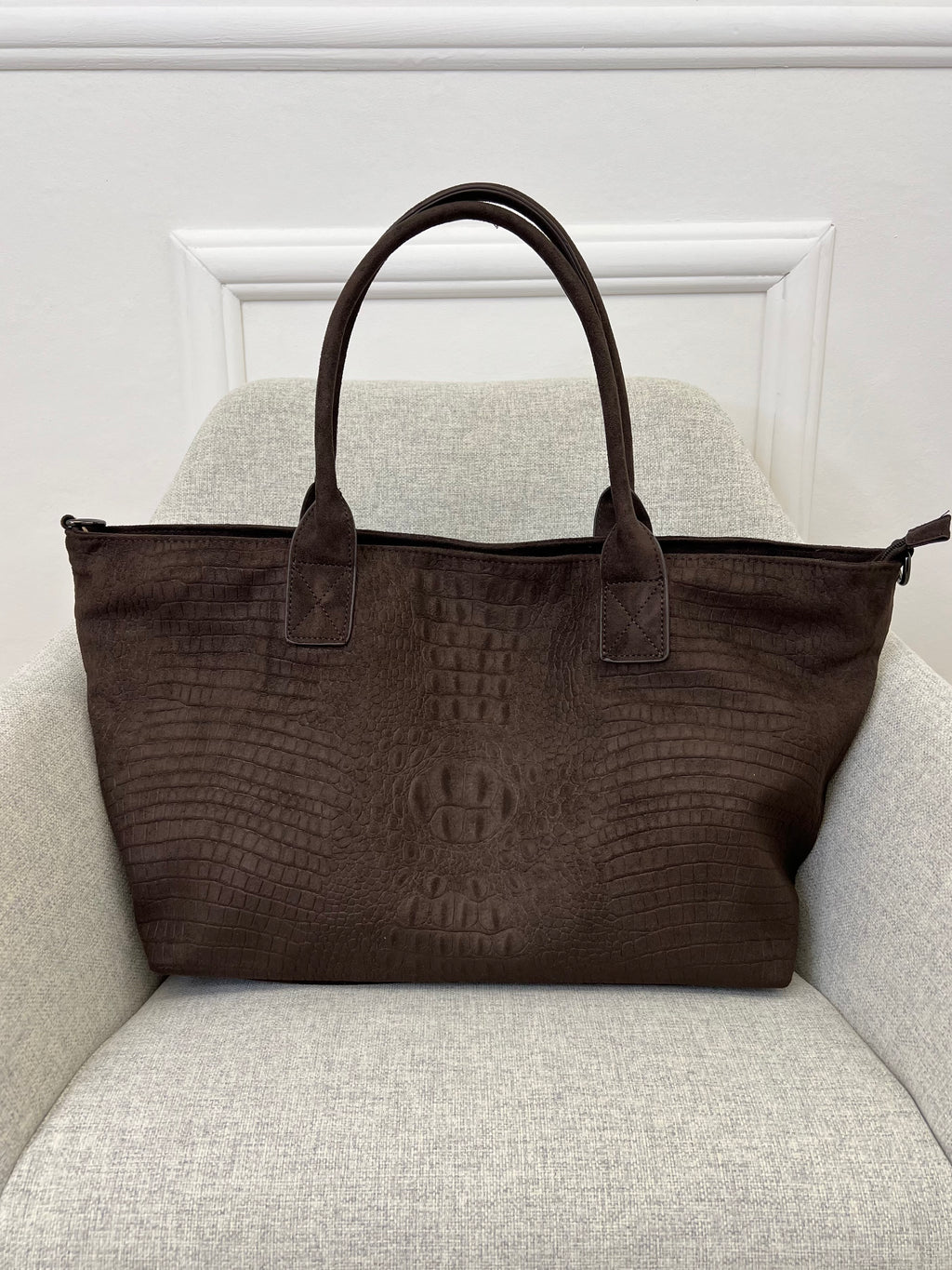Borsa Baguette Cocco Scamosciata 6325