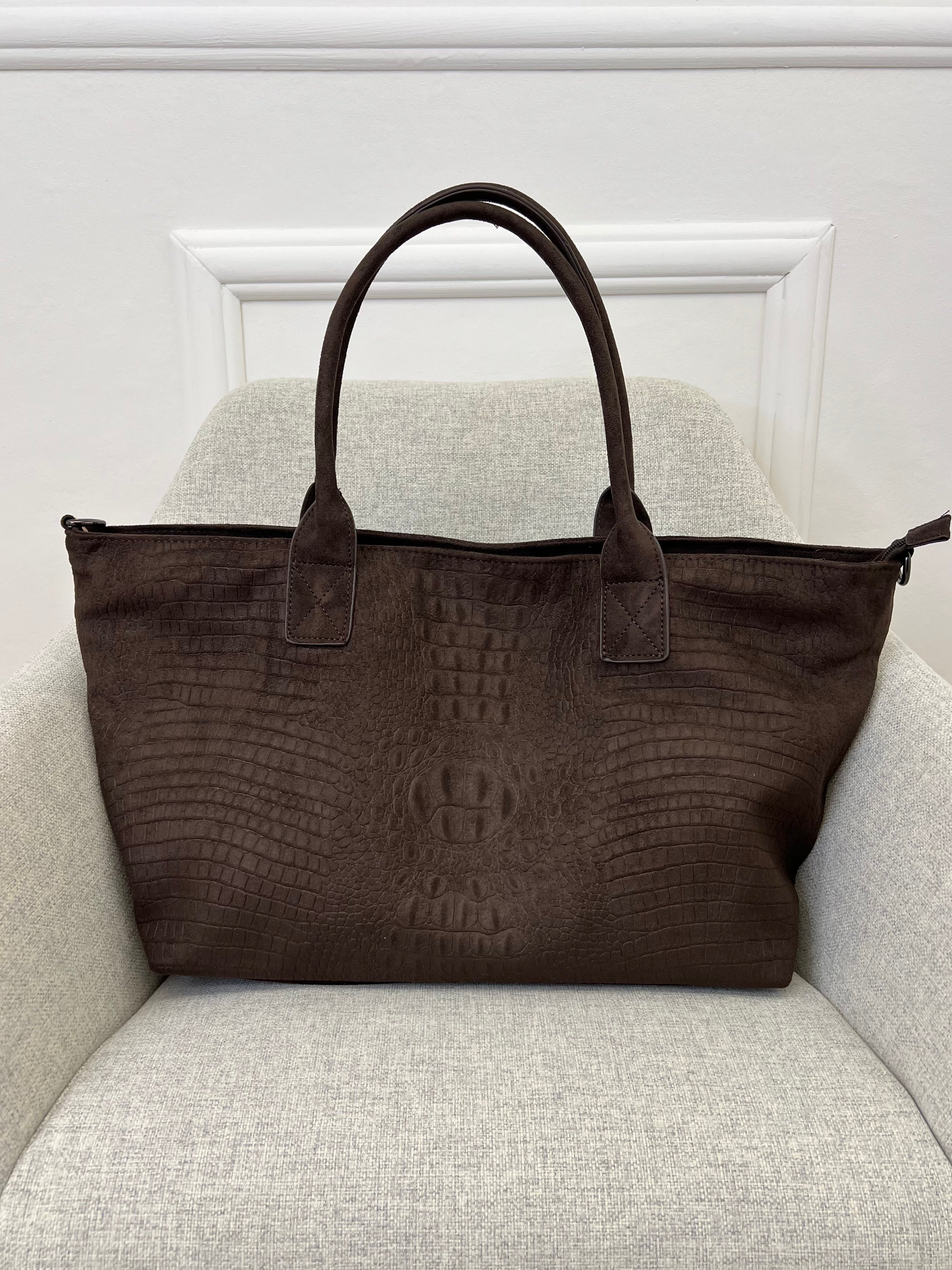 Borsa Baguette Cocco Scamosciata 6325