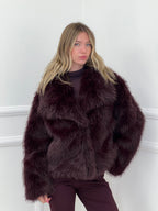 Pelliccia con Colletto 6033 Burgundy
