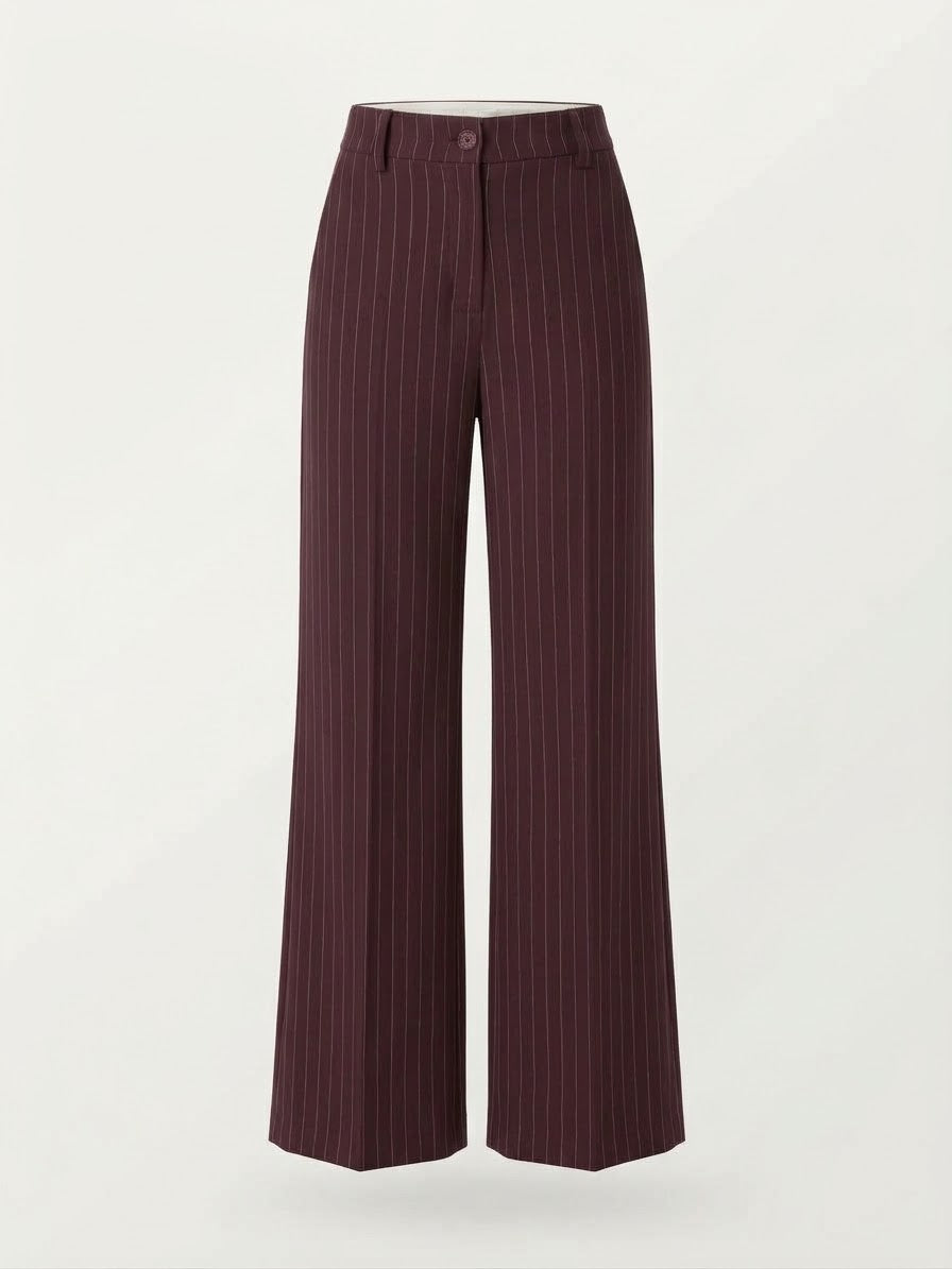 Tailleur Gessato Monopetto 83459 Burgundy