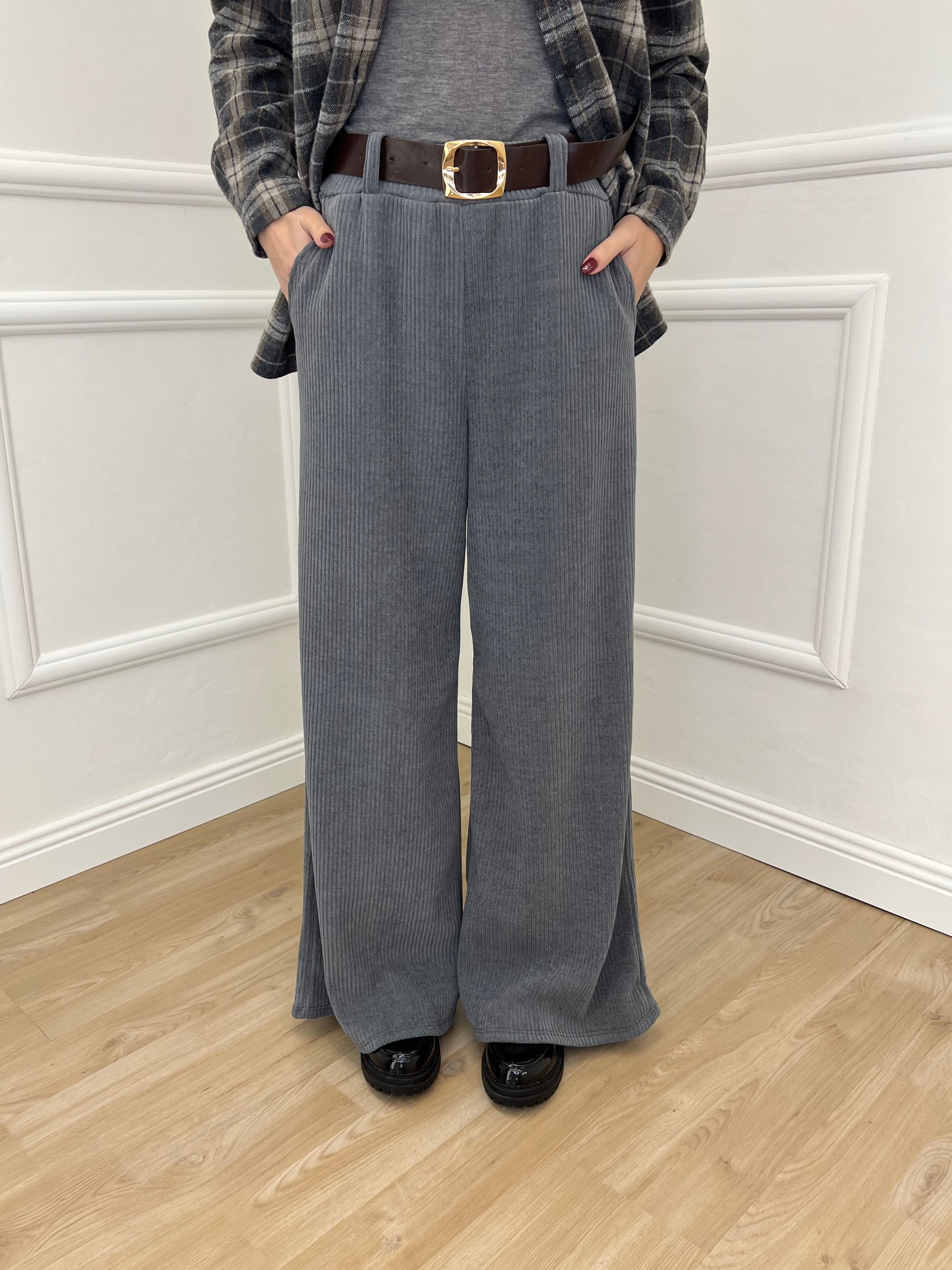 Pantalone Corduroy 6156 Grigio