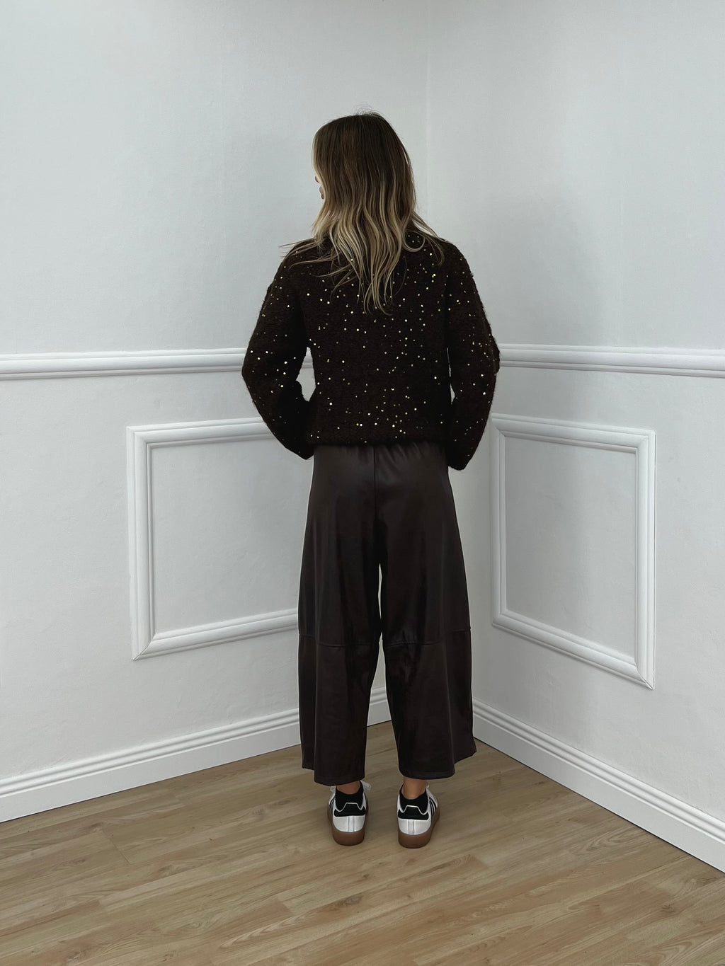 Pantalone Gaucho Baggy Used 4840 Marrone