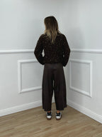 Pantalone Gaucho Baggy Used 4840 Marrone