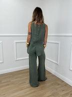 Top 100% Lino Bottoncini 89225 Verde