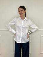 Camicia Slim Cotone 6036 Bianco