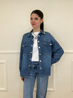 Camicia Denim Over Bottoni JC971