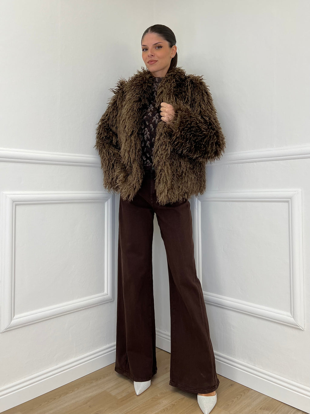 Kalgan AG002 Taupe Fur Coat