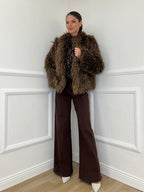 Kalgan AG002 Taupe Fur Coat