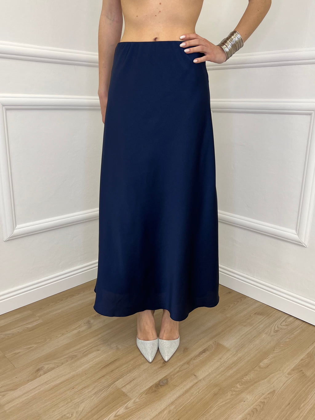 Gonna Satin 2236 Blu