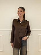 Camicia Satin C1081 Moro