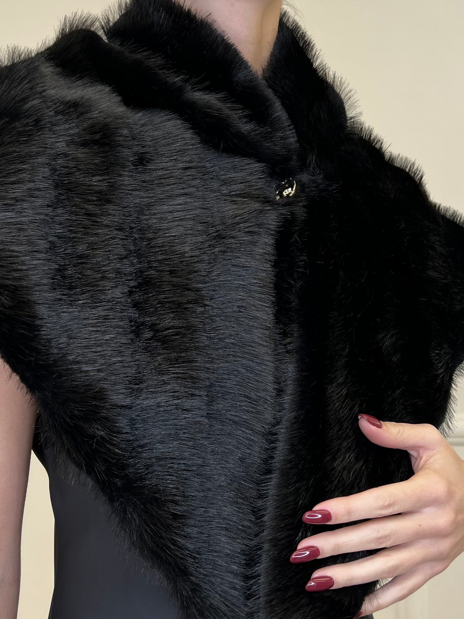 Stola Pelliccia 88825 Nero