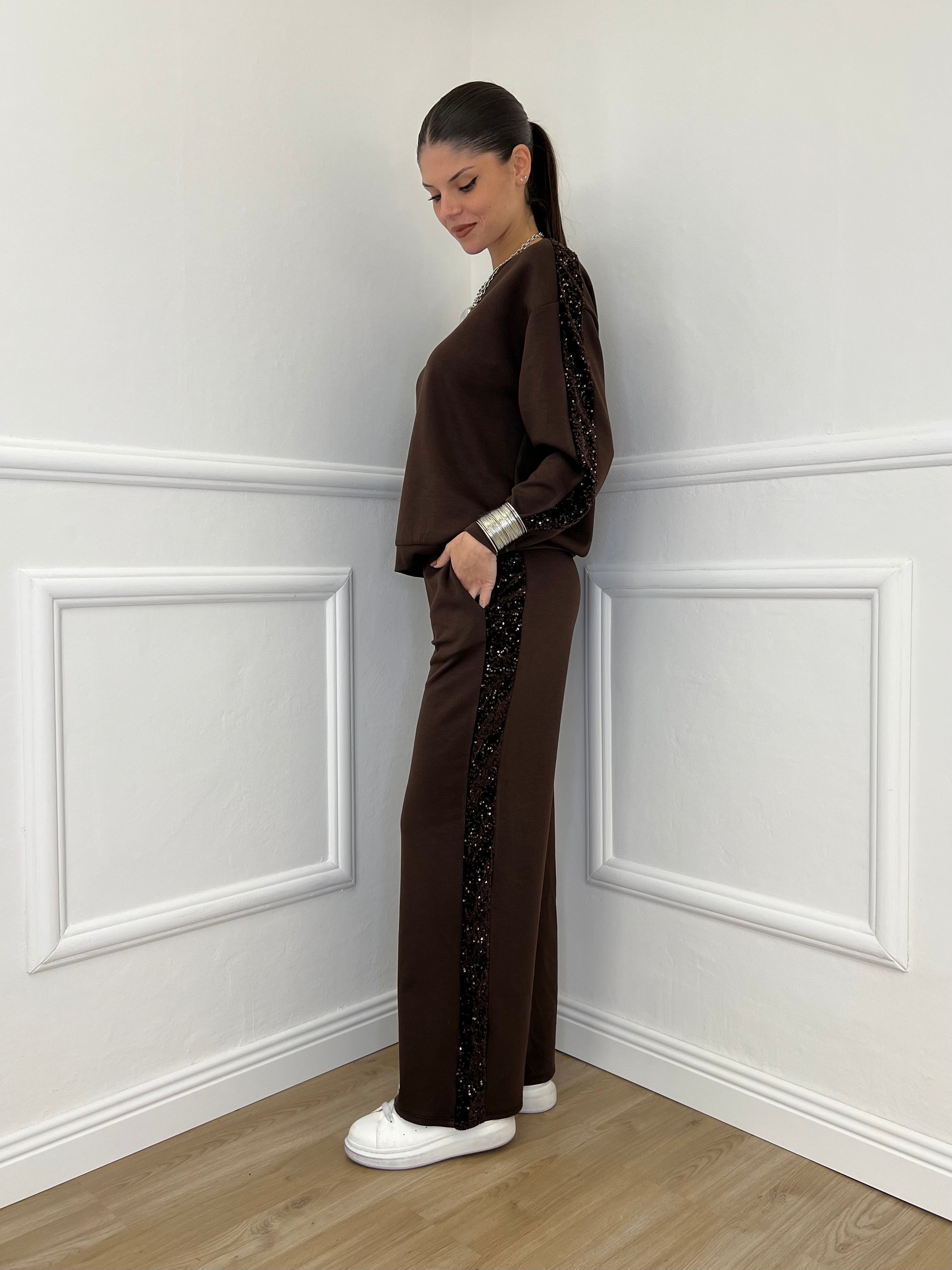 Tuta con Paillettes 21172 Moro