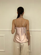 Top In Satin Con Pizzo 18673 Rosa