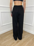 Pantalone a Palazzo Viscosa 25413 Nero