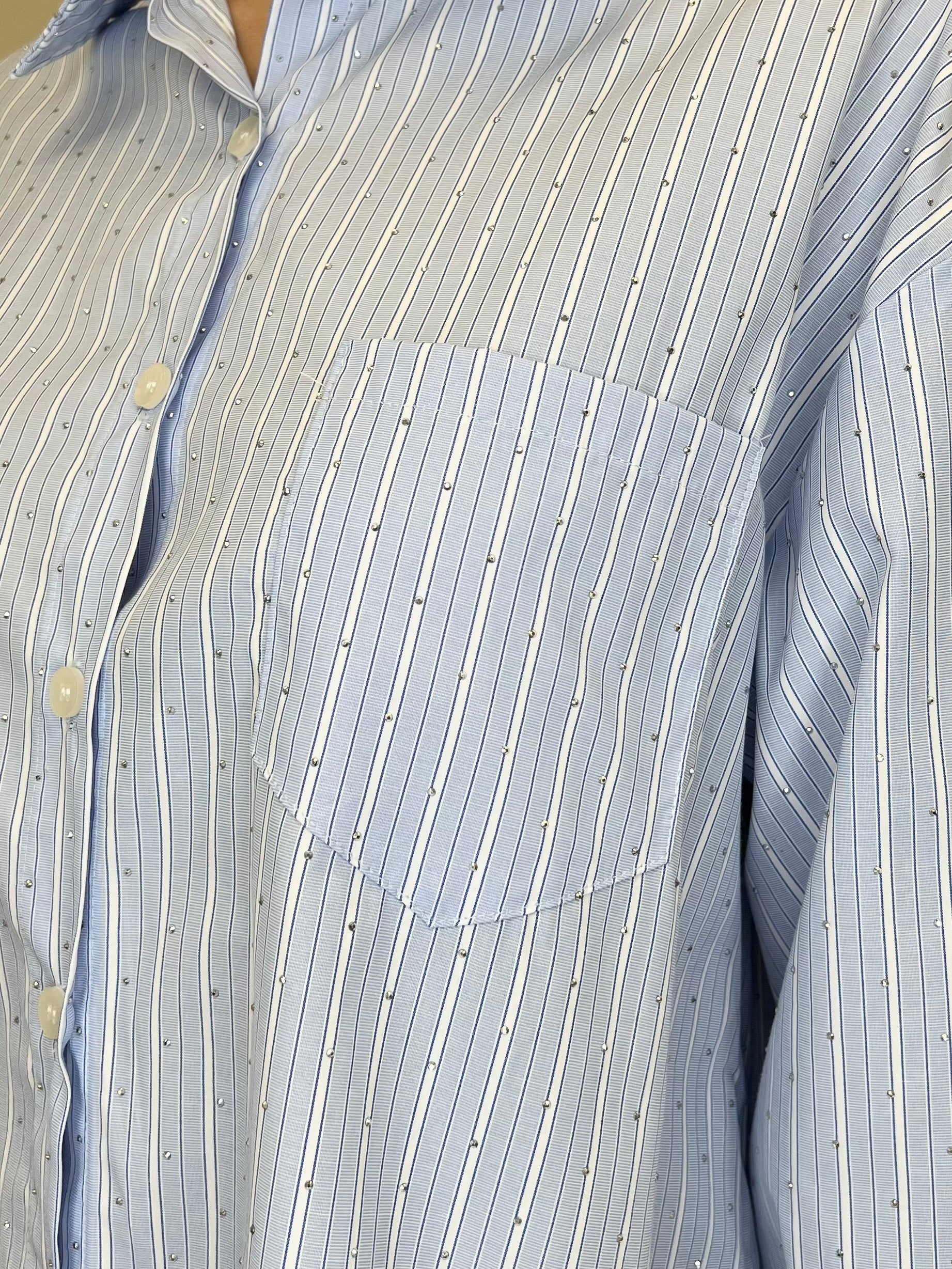 Camicia Regimental Strass 171798 Azzurro