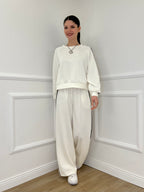 Tuta Bande Girocollo 88426 Panna