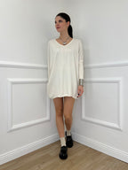 Maxi Maglia Strass 5292 Panna