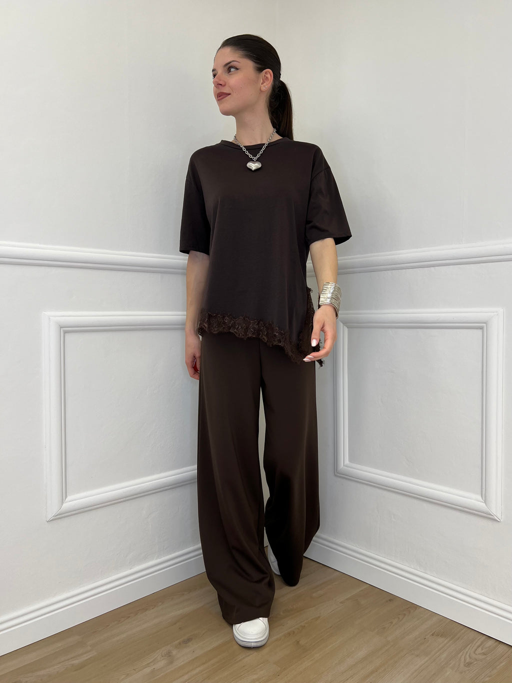 Pantalone Palazzo Punto Milano 1071 Moro