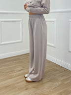 Tuta Oversize Girocollo D27629 Taupe