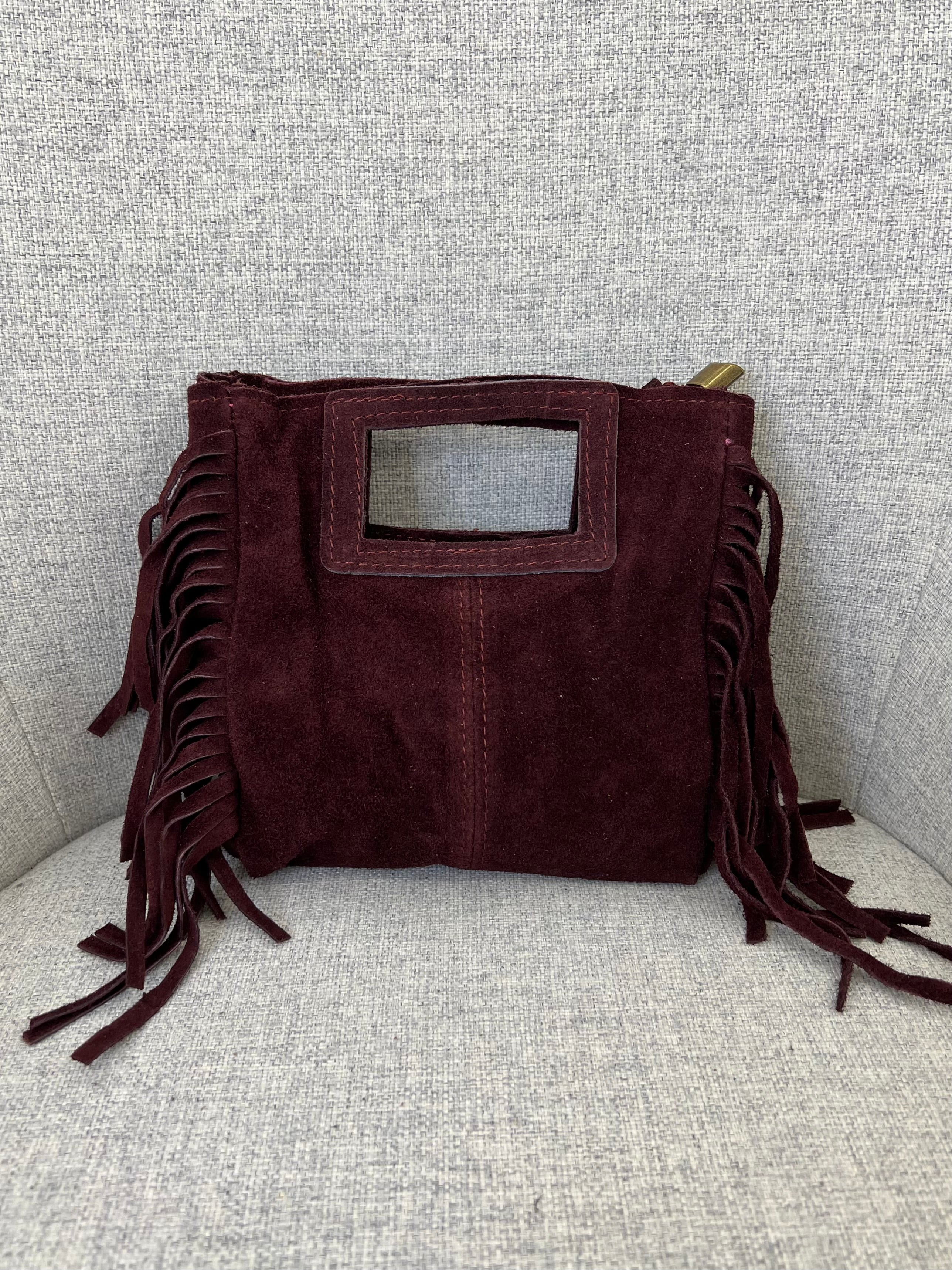 Mini Bag Vera Pelle Frange Manico VPBF002