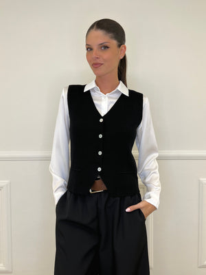 Gilet in Maglia 5013 Nero