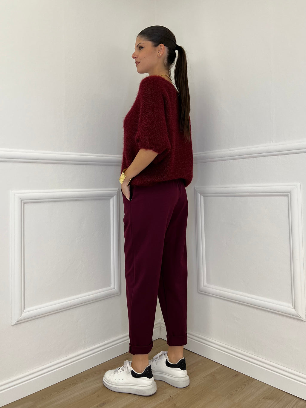 Pantalone Baggy 51013 Burgundy