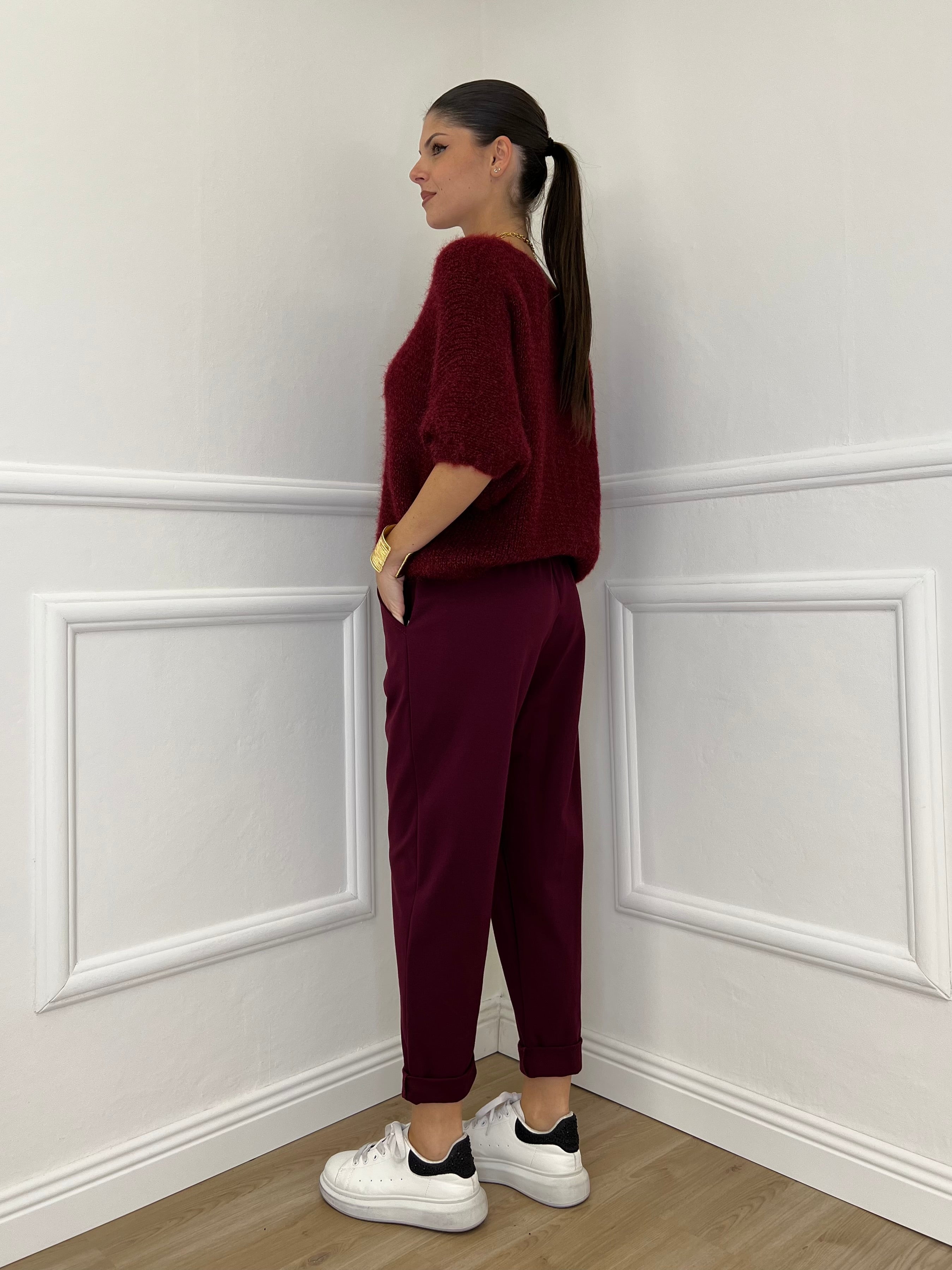 Pantalone Baggy 51013 Burgundy