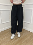 Pantalone Parachute Popeline 37199 Nero