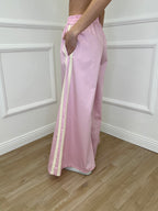 Pantalone Palazzo Bande 7809 Rosa