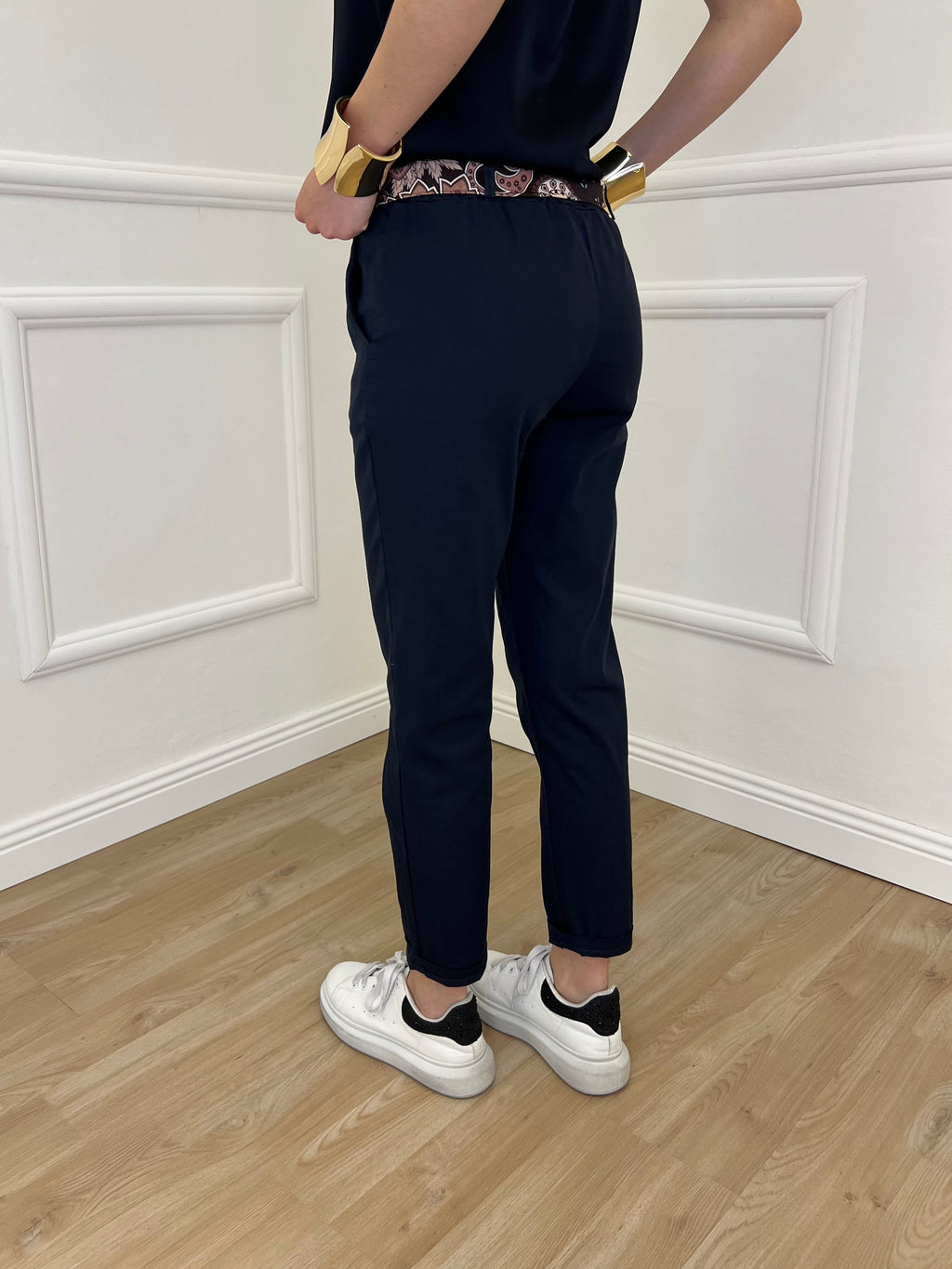 Pantalone Cotone Fusciacca 1508 Blu