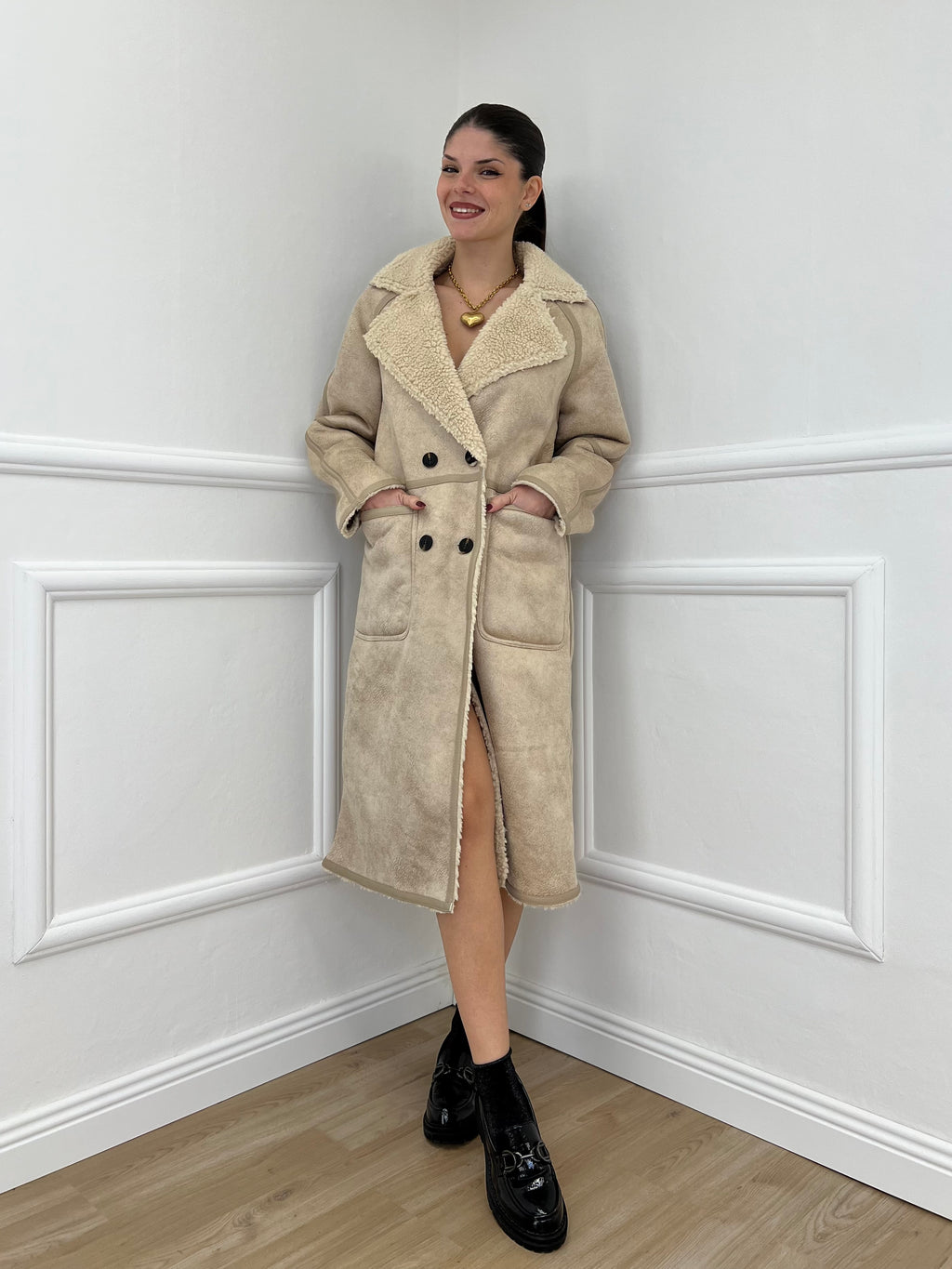 Montone Doppiopetto 23066 Ecru