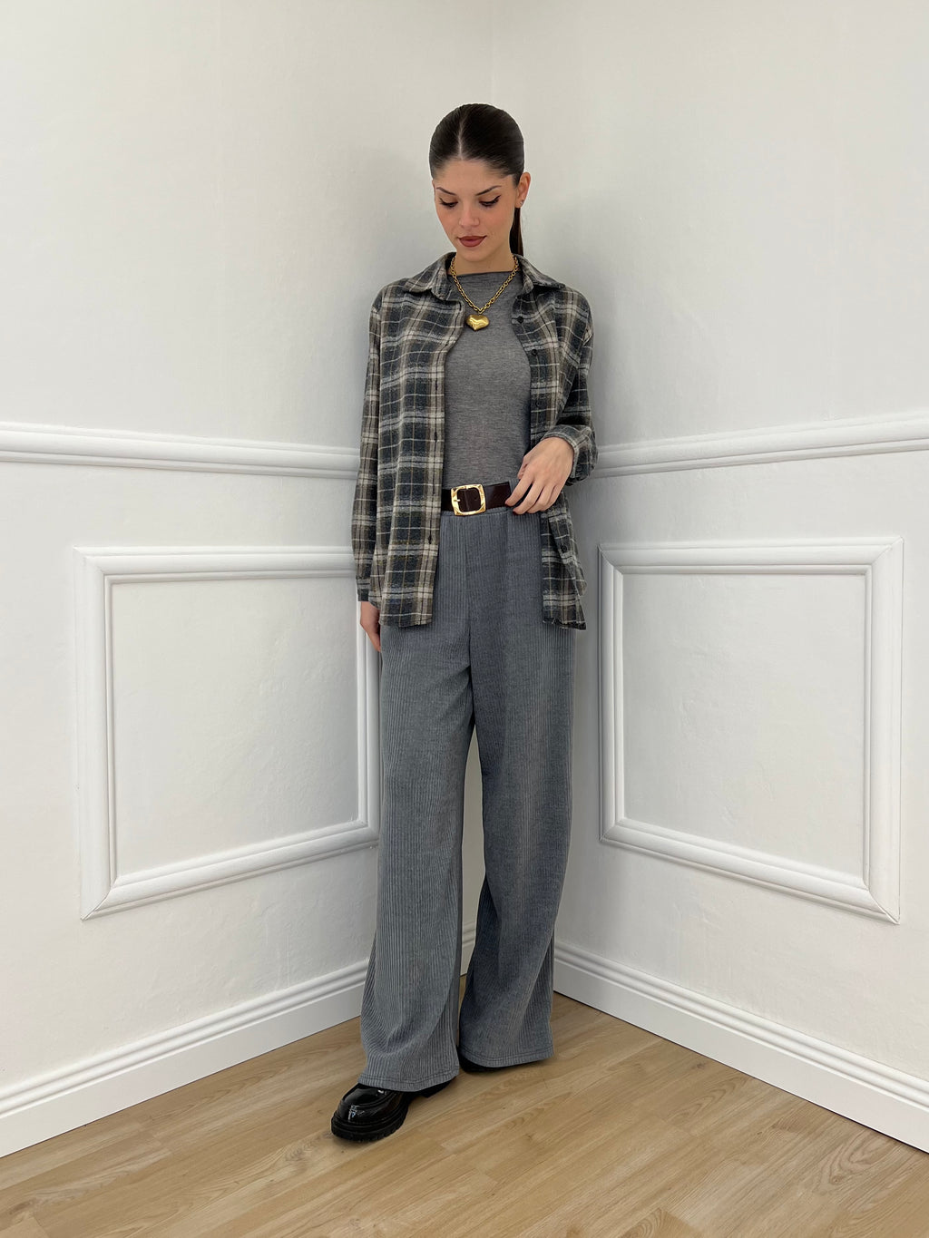 Pantalone Corduroy 6156 Grigio