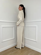 Tailleur con Fiocco 570851 Ecru