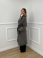 Cappotto Doppiopetto Cintura 29077 Taupe