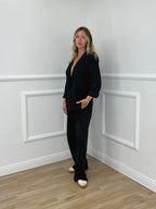Blazer in Felpa 27435A Nero