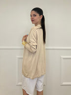Cardigan Lurex Oversize 88081 Oro