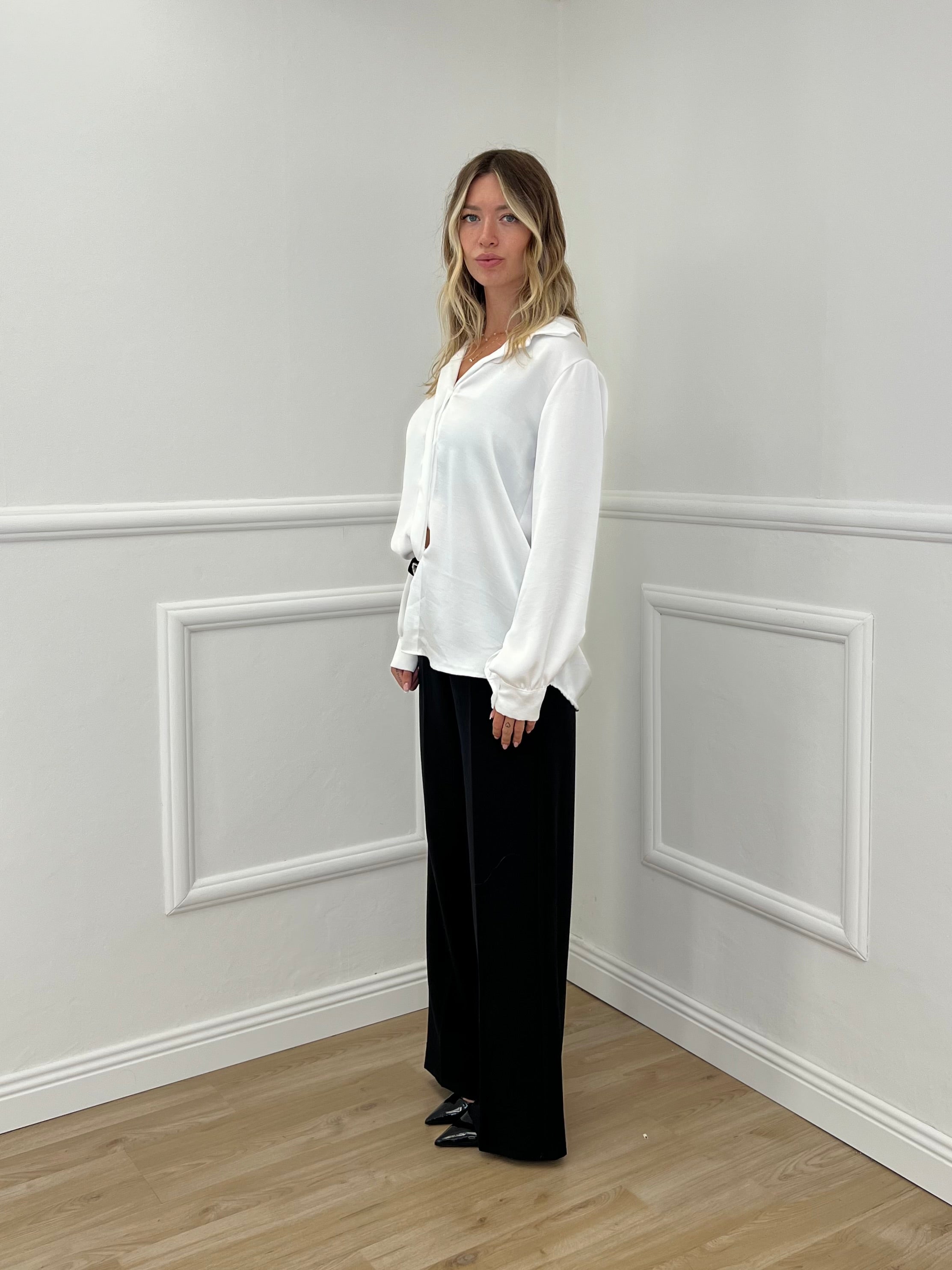Camicia Doppio Satin 25924 Bianco