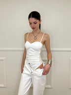 Body Drappeggiato 25617 Bianco