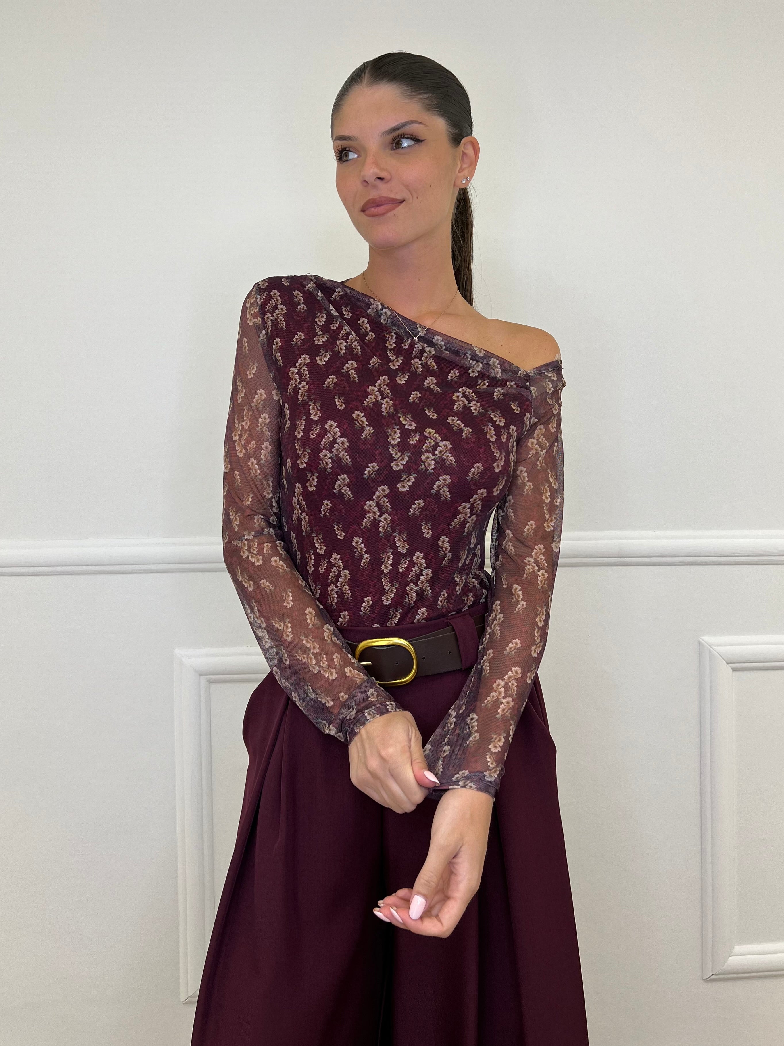 Maglia Microrete Monospalla 11396 Bordeaux