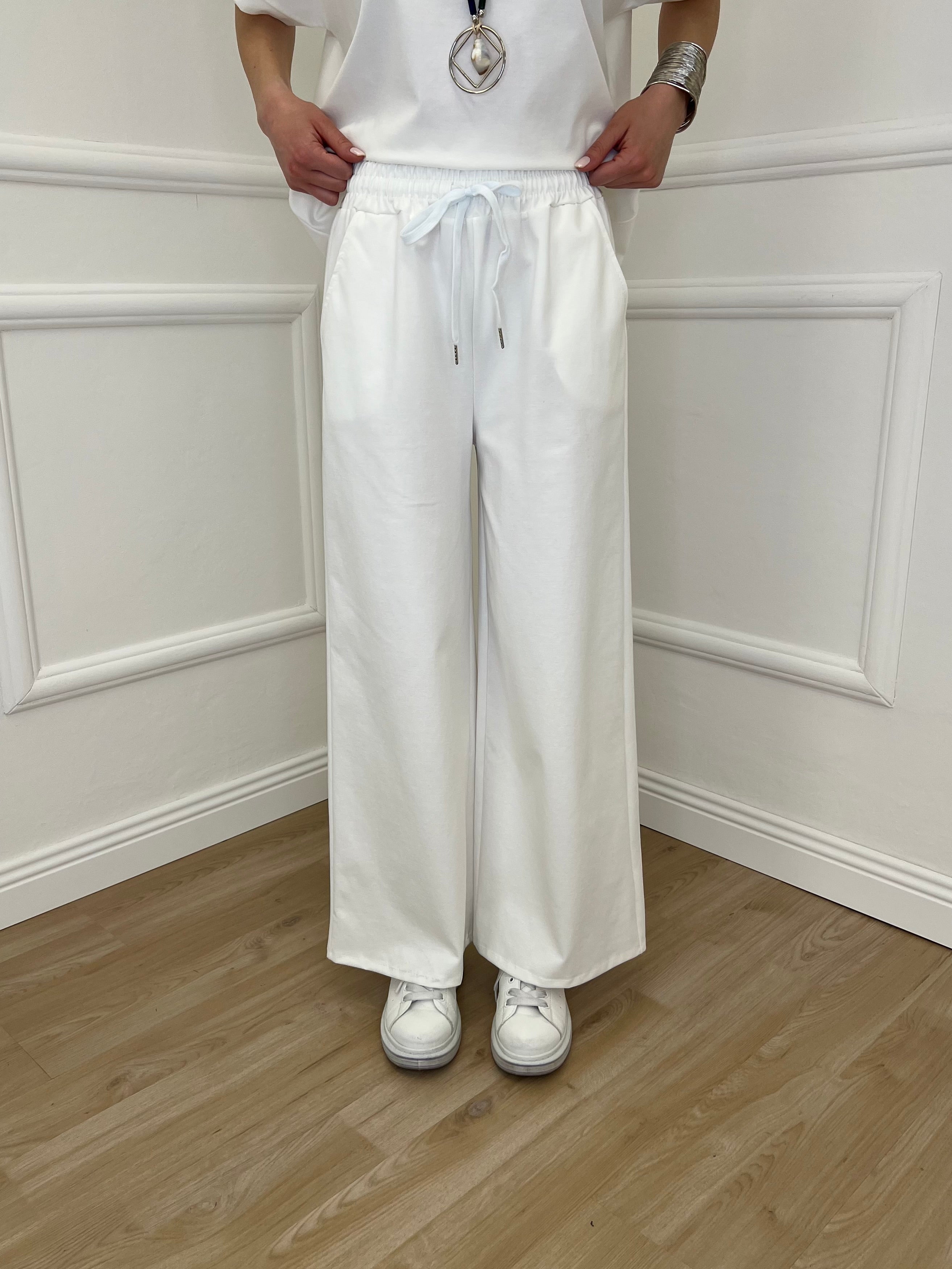 Panta Palazzo Punto Milano 8178 Bianco