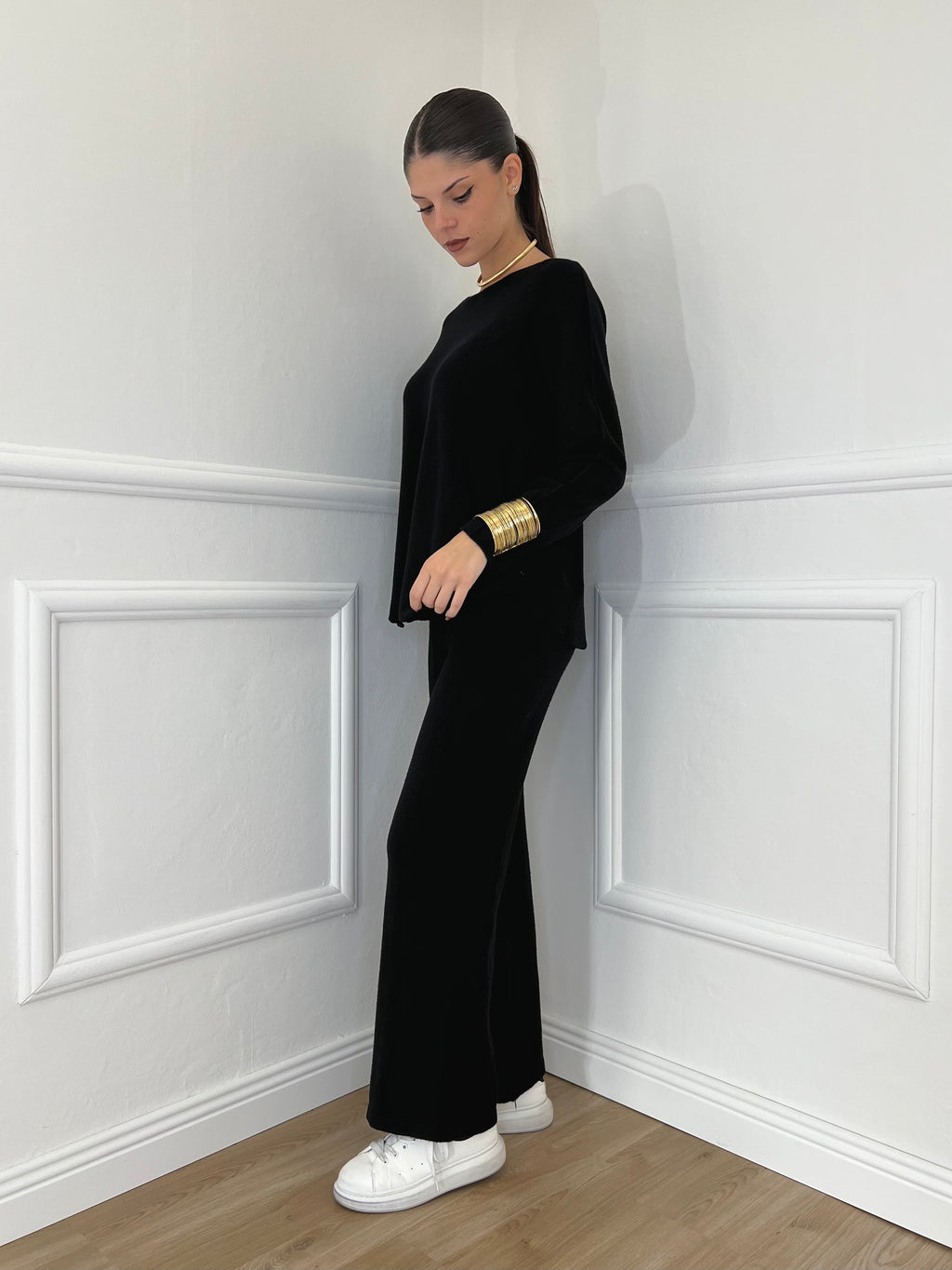 Completo Girocollo 24043 Nero