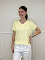 Maglia in Viscosa Scollo V 6269