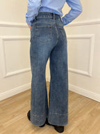Jeans Wide Leg Orlo P281-1