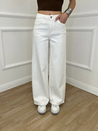 Jeans Palazzo T1001A Panna
