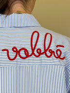 Camicia No Vabbè a Righe 5081 Azzurro e Rosso