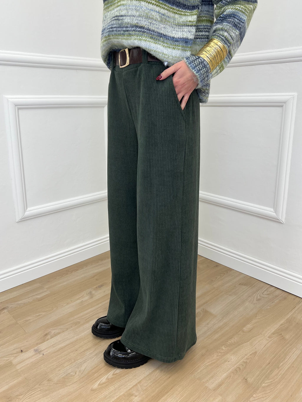 Pantalone Corduroy 6156 Verde